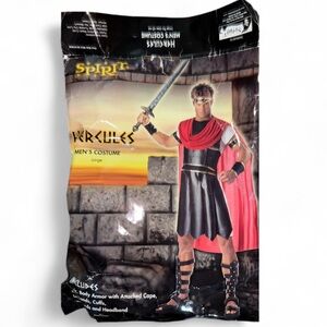 Spirit Hercules Adults Men's Costume Size Large - Red and Black